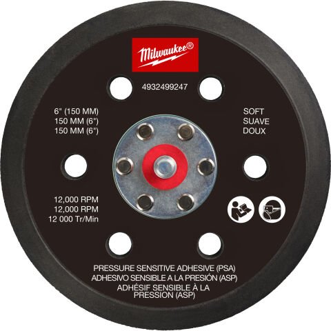 Milwaukee 150 MM S PED YAPIŞKAN ZIMPARALAR İÇİN (M12 FROSBPSH)