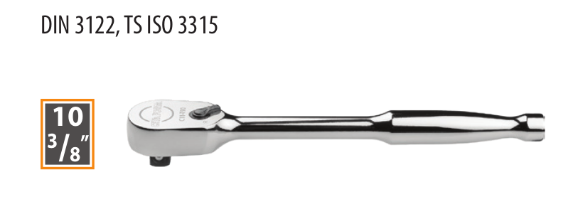 Ceta Form C11-T90 3/8'' Kapalı Tip Cırcır Kolu (Metal Saplı)