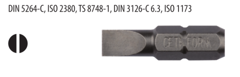 Ceta Form CB/611 1/4'' Düz Bits Uç - 4.0 x 25 mm