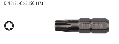 Ceta Form CB/801 1/4'' TORX Bits Uç - T5 x 25 mm
