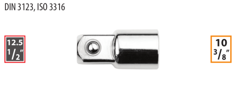 Ceta Form C11-92S 3/8'' Lokma Adaptörü (D:3/8'' < E:1/2'')