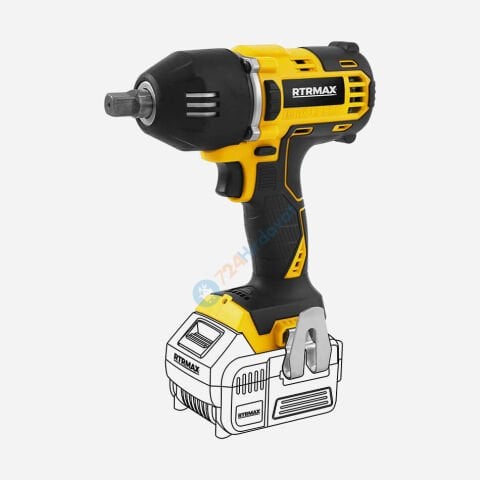RTRMAX RTX2029B Akülü Somun Sıkma Kömürsüz 1/2 400Nm *Aküsüz* Rtrmax X-Lion