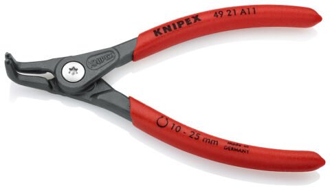 Knipex 49 21 A11 Ağır Hizmet Eğri Dış Segman Pensi