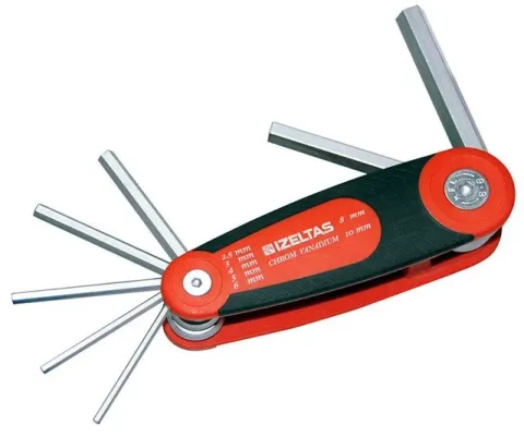 İzeltaş Kaset Allen Anahtar Takımı 7 Parça (2,5mm-10mm)