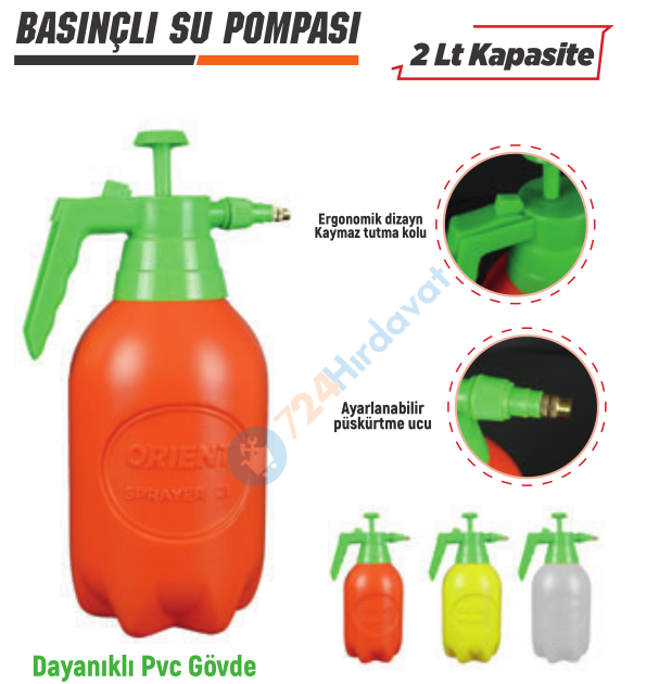 ORİENT FPS001T BASINÇLI SU POMPASI 2 LT