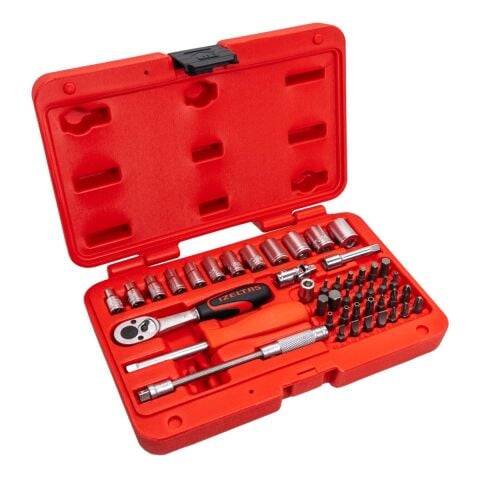 İzeltaş 1/4'' Altı Köşe Lokma Anahtar Ve Bits Set 45 Parça