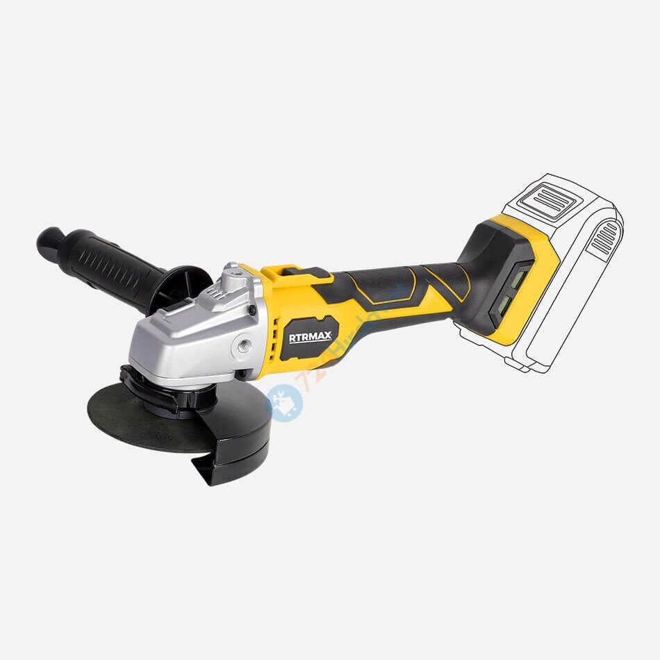 RTRMAX RTX3060B Akülü Avuç Taşlama Kömürsüz 115 Mm 10.000 Rpm *Aküsüz* Rtrmax X-Lion