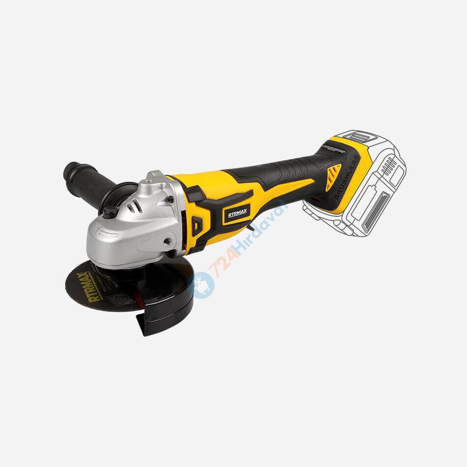 RTRMAX RTX2055B Akülü Avuç Taşlama Kömürsüz 115 Mm 8.500 Rpm *Aküsüz* Rtrmax X-Lion