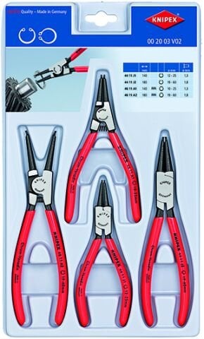 Knipex 00 20 03 SB Ağır Hizmet Segman Pensesi Seti