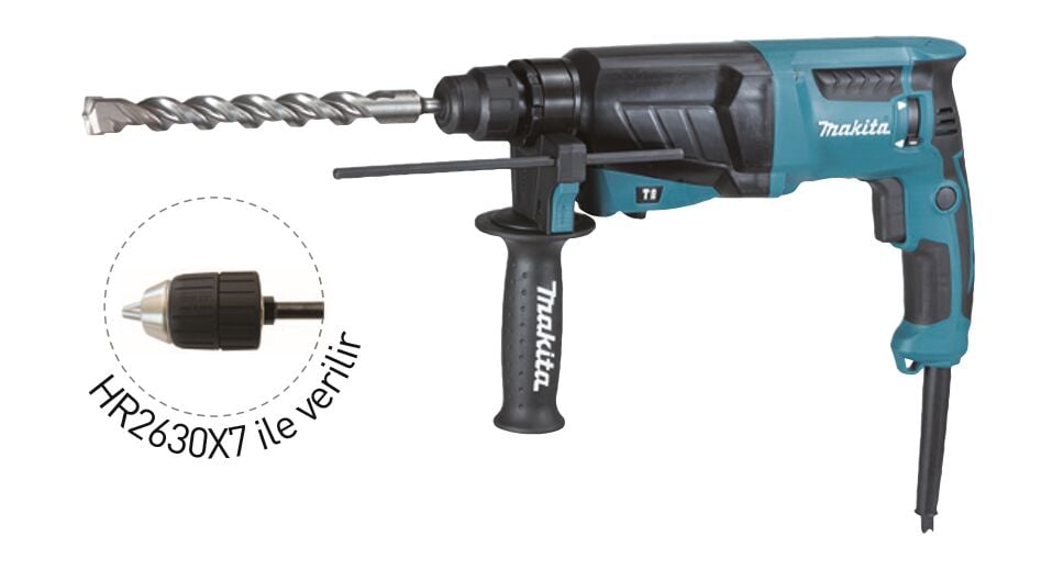 Makita HR2630X7  Elektropnömatik Delici Kırıcı 26 mm 800 W