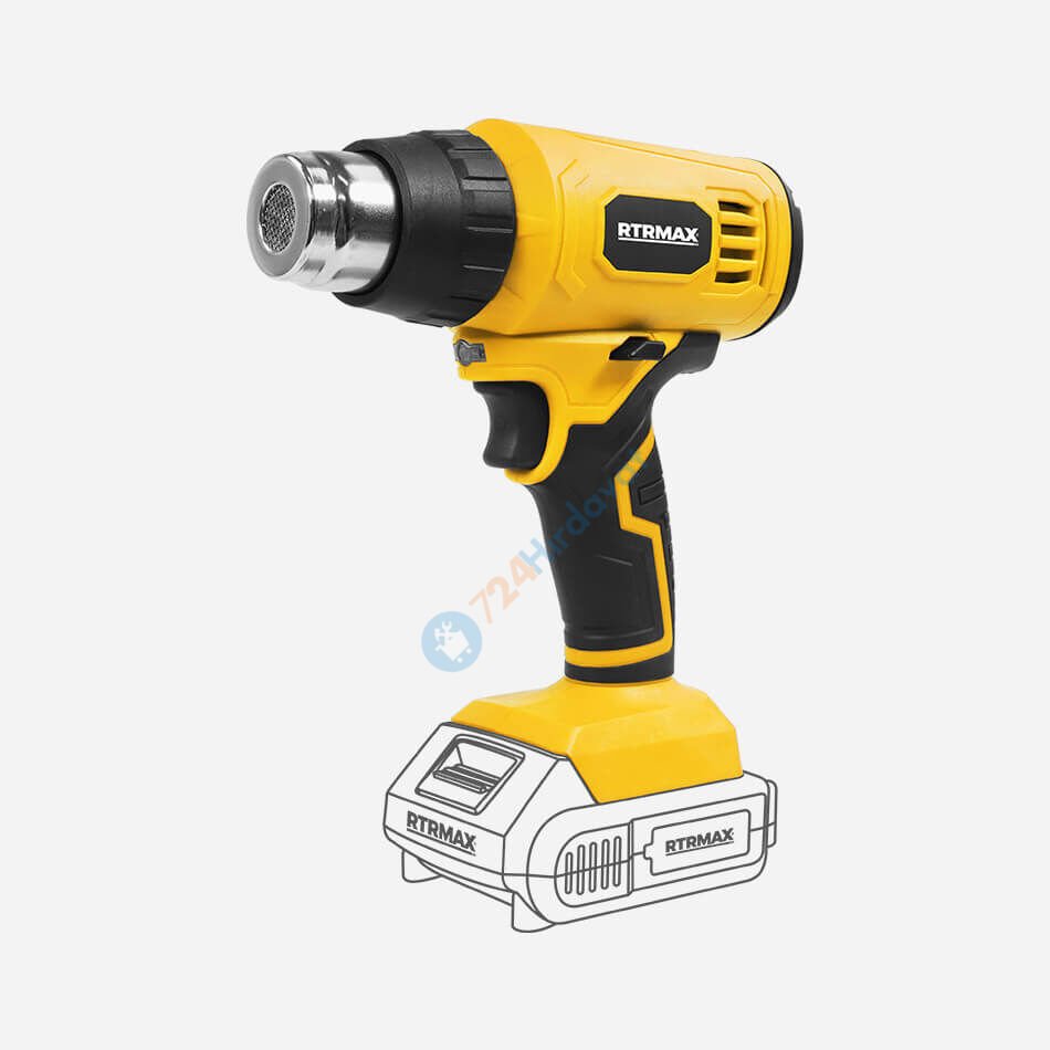 RTRMAX RTX1872B Akülü Sıcak Hava Tabancası *Aküsüz* Rtrmax X-Lion