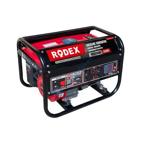 RODEX RDX92800R BENZİNLİ JENERATÖR 2,8 KW/2,8 KVA İPLİ