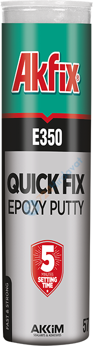 Akfix E350 EA105 Macun Epoksi Çelik Yapıştırıcı – 57 gr