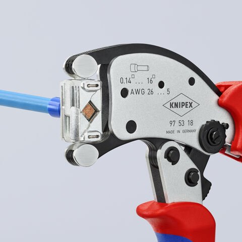 Knipex 97 53 18 TWISTOR16 Ayarlı Yüksük Sıkma Pensesi