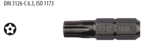 Ceta Form CB/812IPR 1/4'' 5 Köşe Delikli TORX Bits Uç - IPR40 x 25 mm