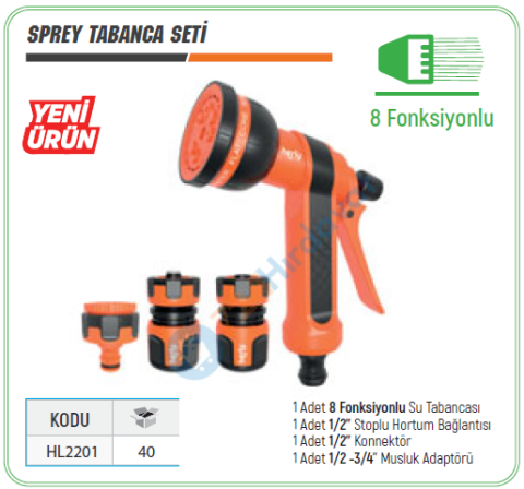 HERLY HL2201 SPREY TABANCA SETİ