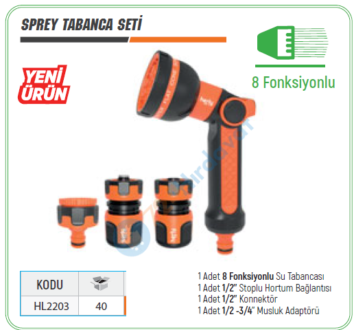 HERLY HL2203 SPREY TABANCA SETİ