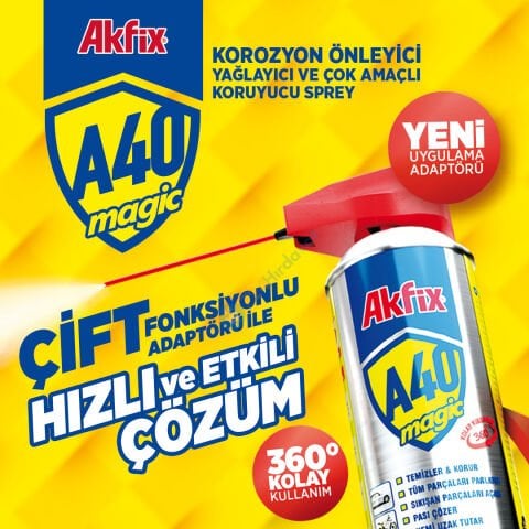 Akfix A40 YA420 Çok Amaçlı Sprey – 200 ml