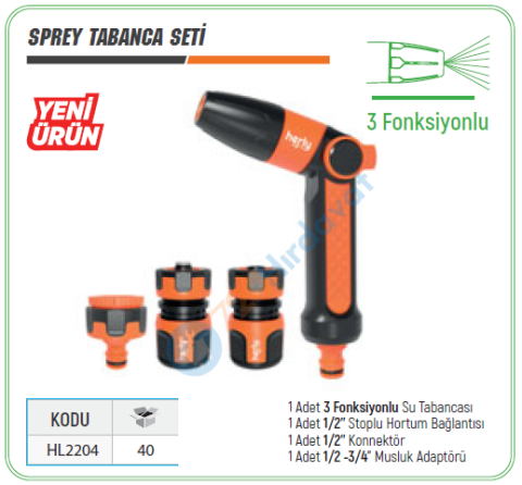 HERLY HL2204 SPREY TABANCA SETİ
