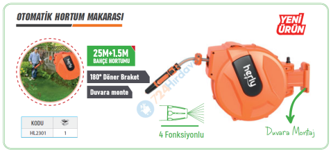 HERLY HL2301 OTOMATİK HORTUM MAKARASI
