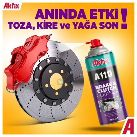 Akfix A110 YA350 Fren Balata Temizleyici Sprey 500 ml