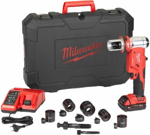 Milwaukee M18 HKP-201CA AKÜLÜ HİDROLİK PANÇ + 5PC PANÇ SET