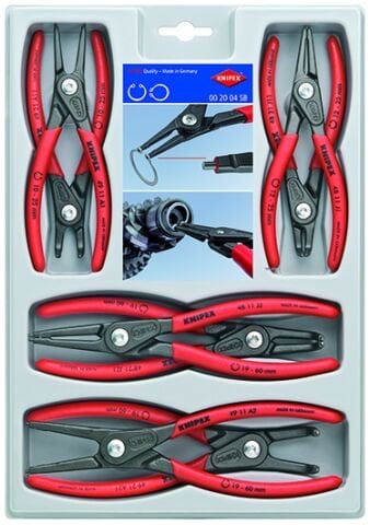 Knipex 00 20 04 V01 8 Parçalı Segman Pens Seti