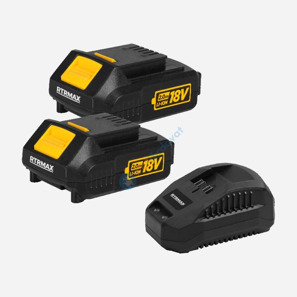 RTRMAX SET015 2.0 Ah Akü Seti̇ 2 Ad Rtx1802-Rtx1808