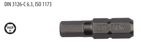 Ceta Form CB/180964 1/4'' Allen Bits Uç - 9/64'' x 25mm