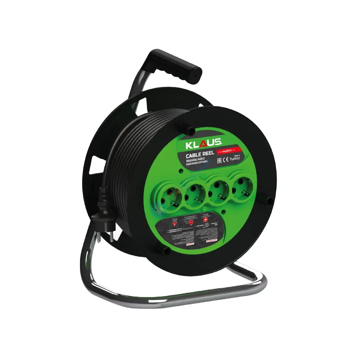 KLAUS KE30230 MAKARALI KABLO AÇIK TİP 30 MT 3x1,5 MM