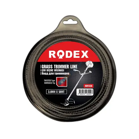 RODEX TIRPAN MİSİNASI SİYAH KARE 3.3MMX41M BLİSTER (10/20)