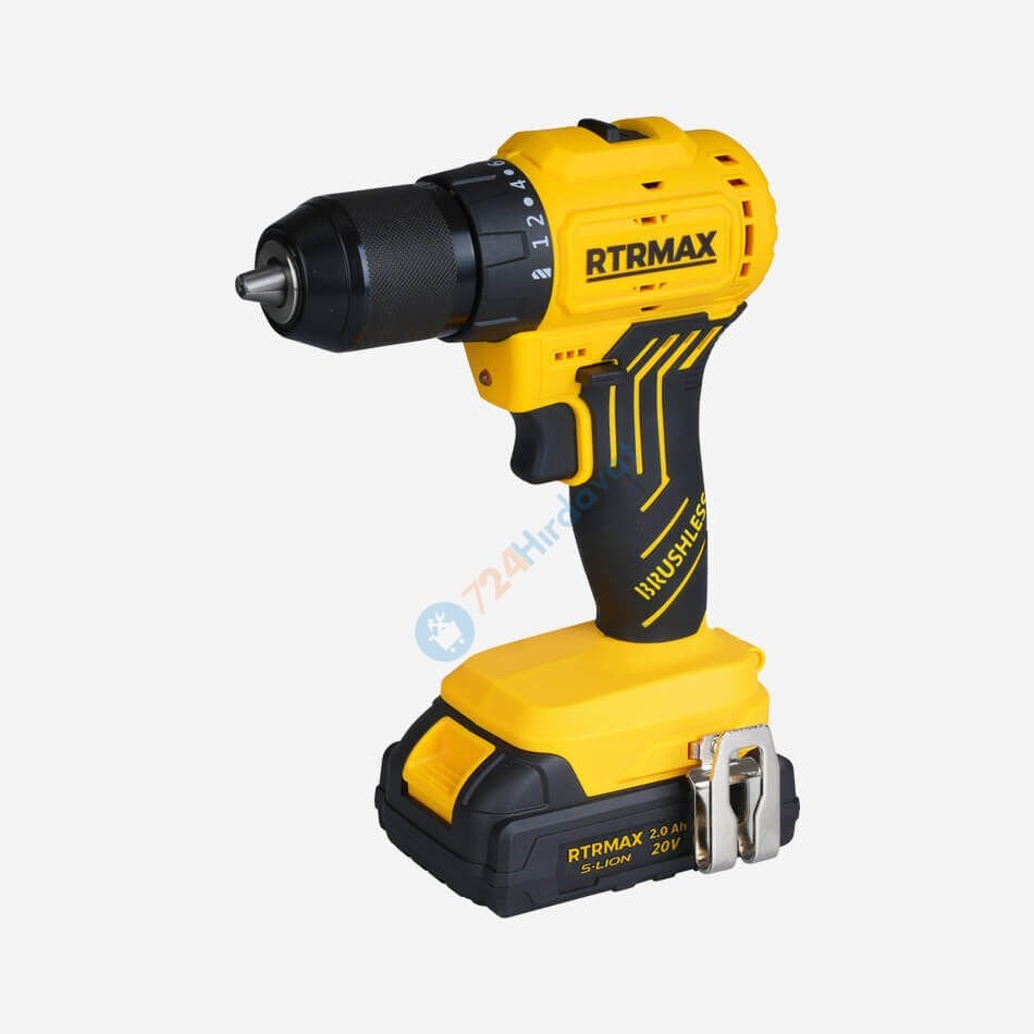 RTRMAX RTS5010 Akülü Matkap Kömürsüz 54Nm 2X2 Ah Akü Rtrmax S-Lion