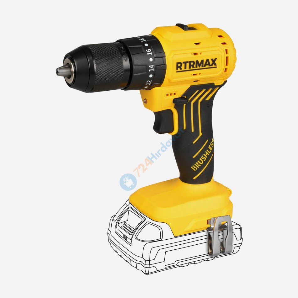 RTRMAX RTS5012B Akülü Darbeli̇ Matkap Kömürsüz 54Nm *Aküsüz* Rtrmax S-Lion