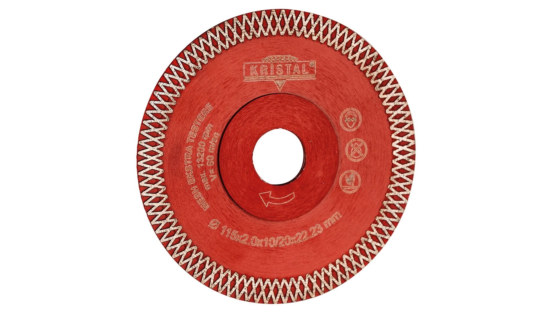 Kristal 33454 Ø 115 mm Mesh Ekstra Pah Açma Elmas Testere