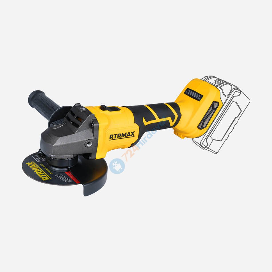 RTRMAX RTS5050B Akülü Avuç Taşlama Kömürsüz 115 Mm 8.500 Rpm *Aküsüz* Rtrmax S-Lion