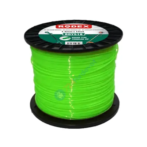 RODEX TIRPAN MİSİNASI YEŞİL YUVARLAK 3.0MMX1080M BOBİN (1)