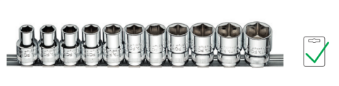 Ceta Form C22-RH11 11 Parça 1/2'' 6 Köşe Lokma Anahtar Takımı