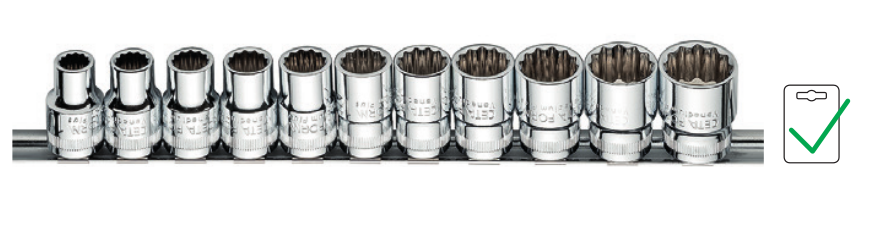 Ceta Form C22-RB11 11 Parça 1/2'' 12 Köşe (Yıldız) Lokma Anahtar Takımı