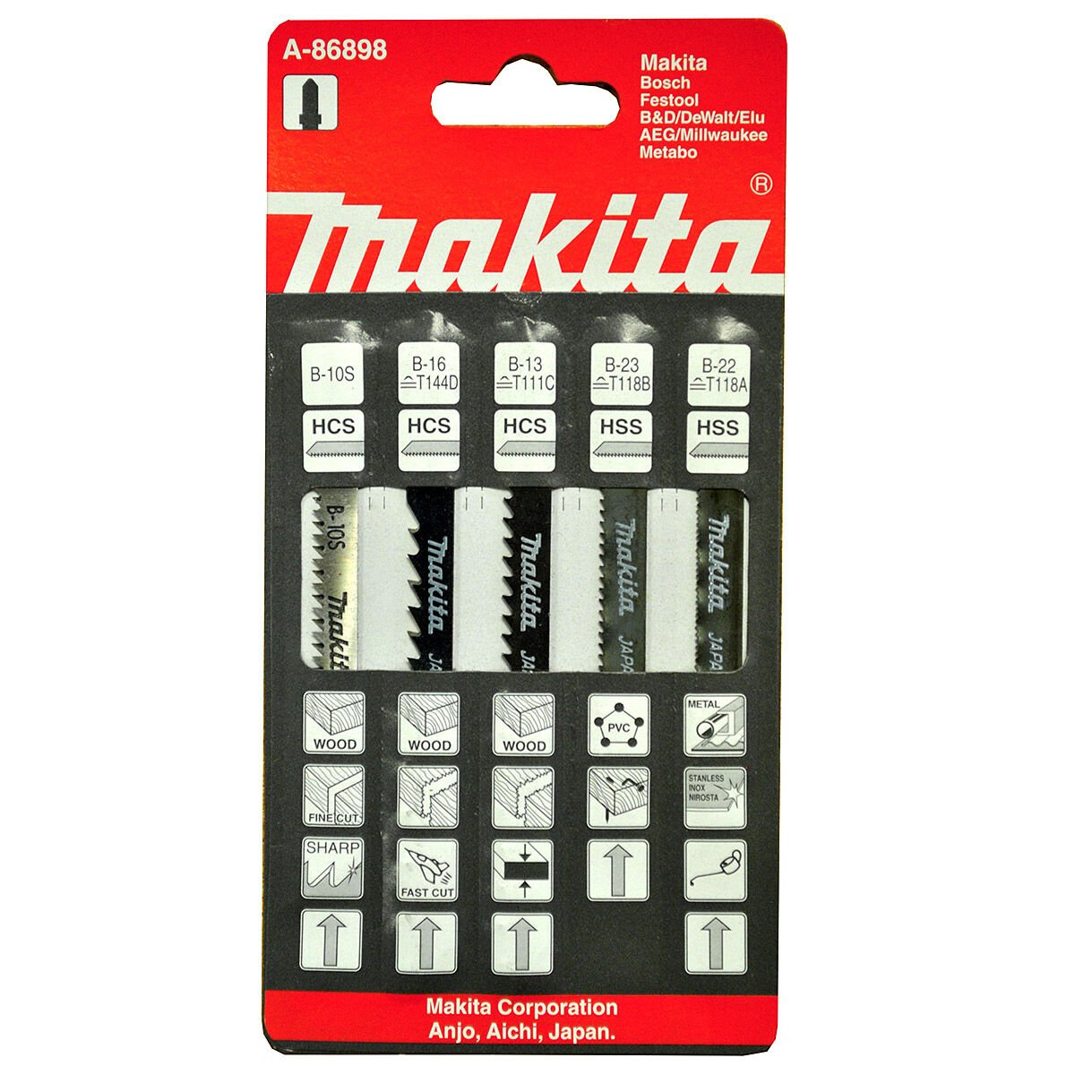 Makita A-86898 5li Paket Dekupaj Testere Bıçak Seti
