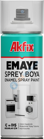 Akfix SPENML Emaye Sprey Boya - Beyaz Tamir Boyası
