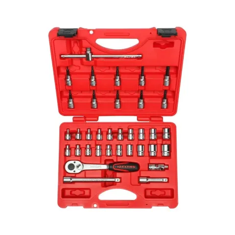 İzeltaş 3/8'' Altı Köşe Lokma Anahtar Ve Lokmalı Allen Set 35 Parça