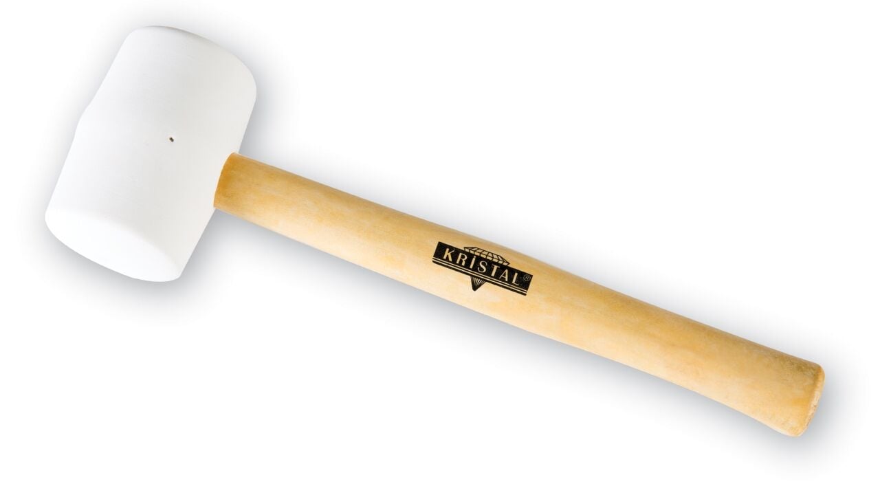 Kristal 33447 Beyaz ve Ahşap Saplı 1000 gr Kauçuk Tokmak