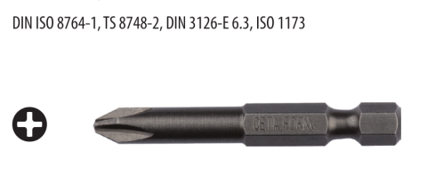 Ceta Form CB/493 1/4'' Yıldız Bits Uç - PH3 x 50 mm