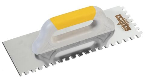Kristal Kare Dişli Kapalı Plastik Saplı Seramik Malası 4 x 4 40 cm Kod: 36502