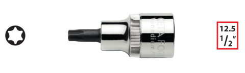 Ceta Form C28S-T27 1/2'' TORX Uçlu Lokma (Kısa Tip) - T27 x 55 mm