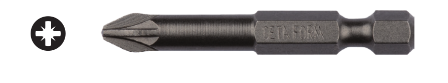 Ceta Form CB/593B 1/4'' Pozidriv Bits Uç (50'li Pakette) - PZ3 x 50 mm