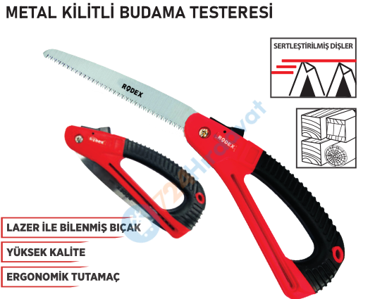 RODEX KİLİTLİ KATLANIR BUDAMA TESTERESİ 180MM 7TPI (TS10) (6/36)