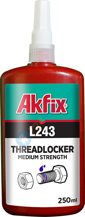 AKFİX L243_02 CİVATA SABİTLEYİCİ ORTA YÜKSEK KUVVET 250ML