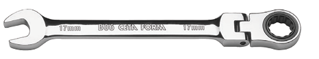 Ceta Form B06-19 C-GEAR Cırcırlı Kombine Anahtar (Mafsallı) - 19 mm