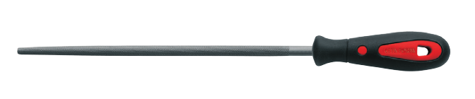 Ceta Form J57-110H Yuvarlak Eğe (Kalın Diş) 10'' - 250 mm (Ergonomik Saplı)